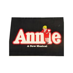 ANNIE A New Musical Vintage Program 1977 Thomas Meehan Charles Strouse